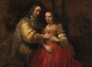REMBRANDT Harmenszoon van Rijn The Femish Bride (mk33) oil painting reproduction